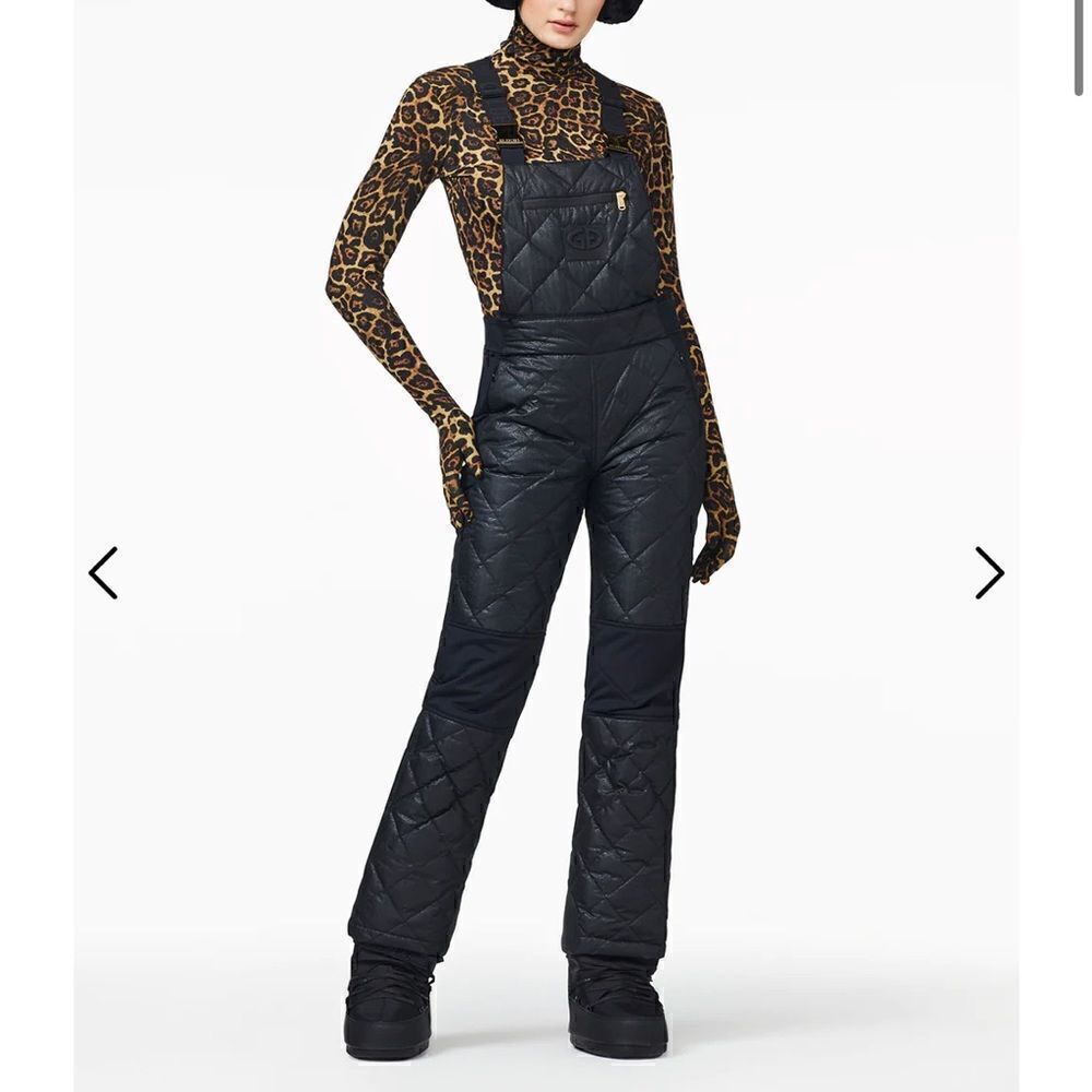 Goldbergh KAYA SALOPETTE BLACK Ski Pants Overalls NWT US size 10 ski bibs - Picture 5 of 12